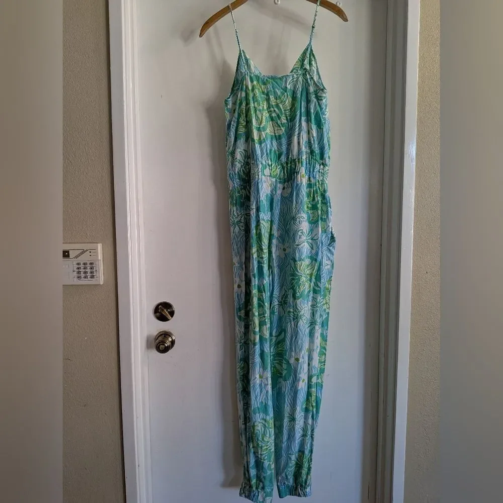 Lilly Pulitzer Pants & Jumpsuits | Lilly Pulitzer | Jumpsuit Melba Green Lagoon